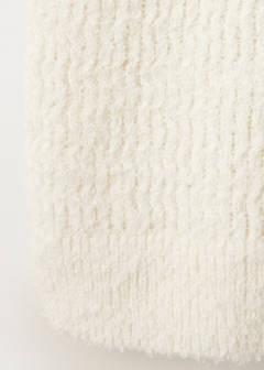 V-neck sweater with scarf — Ecru 6