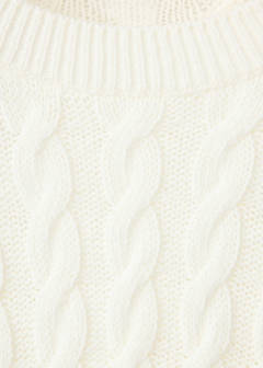 Braided knitted sweater — Ecru 7