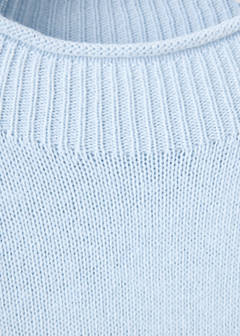 Mid-weight jumper with a high neck — Sky Blue 7