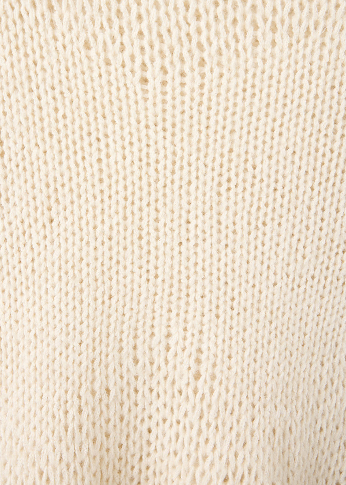 Peplum knit jumper — Ecru