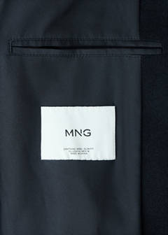 Wool funnel neck coat — Night Blue 9
