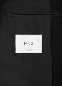 Wool funnel neck coat — Black 9