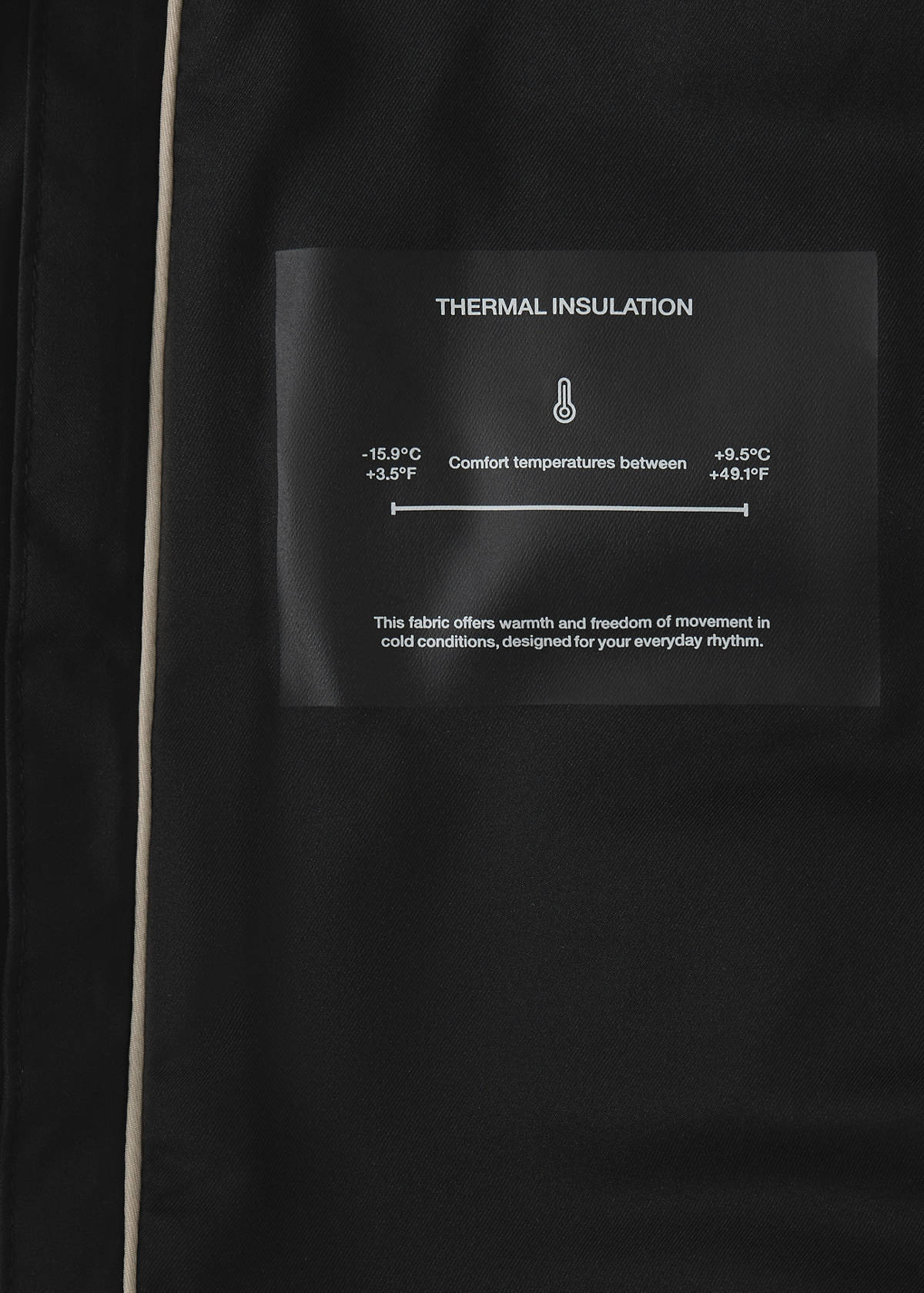 Water-repellent padded anorak — Black