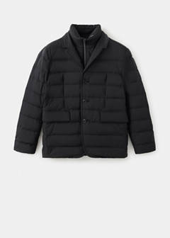 Water-repellent padded anorak — Black 8