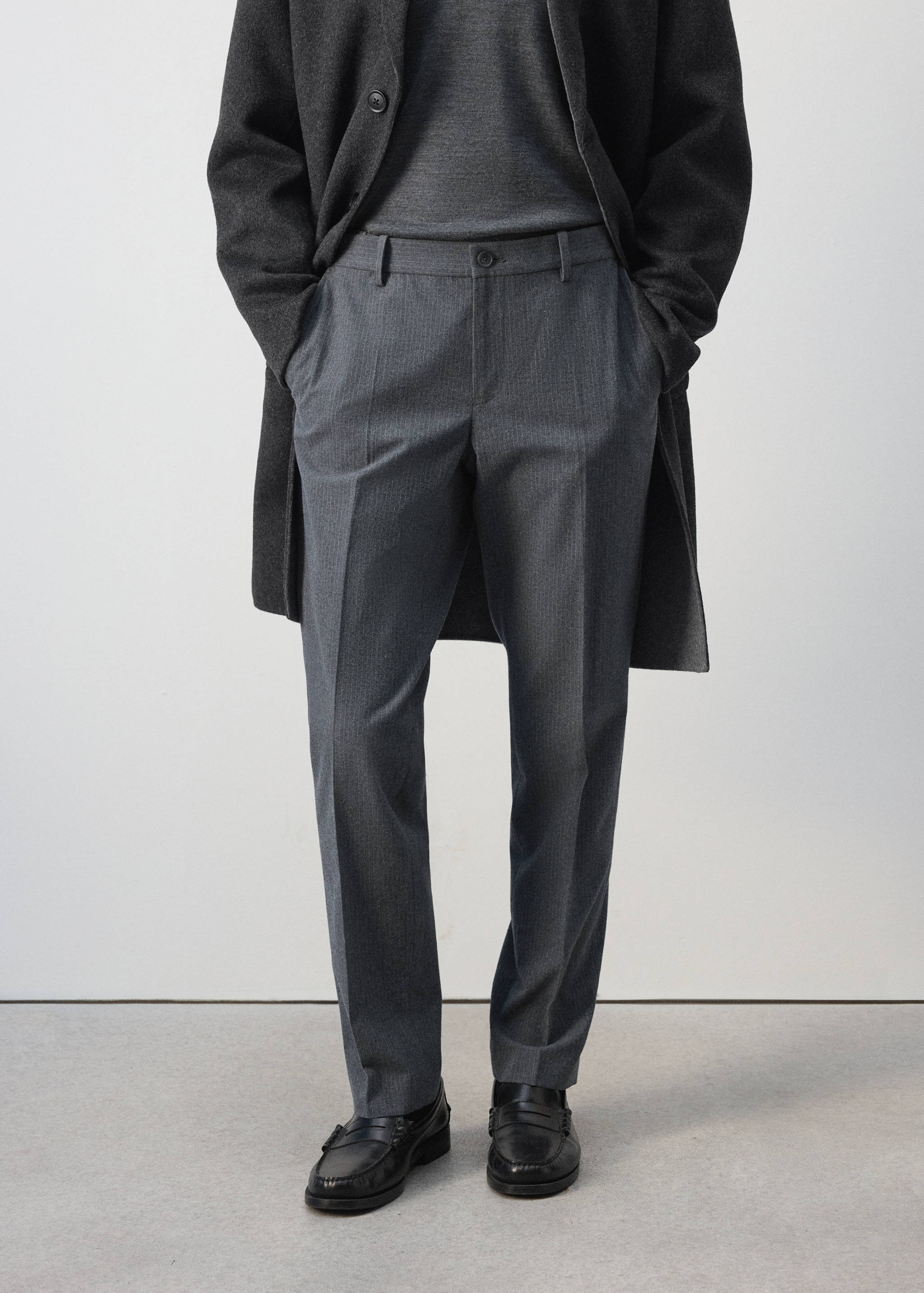 Pantalon flanelle regular-fit - Plan moyen