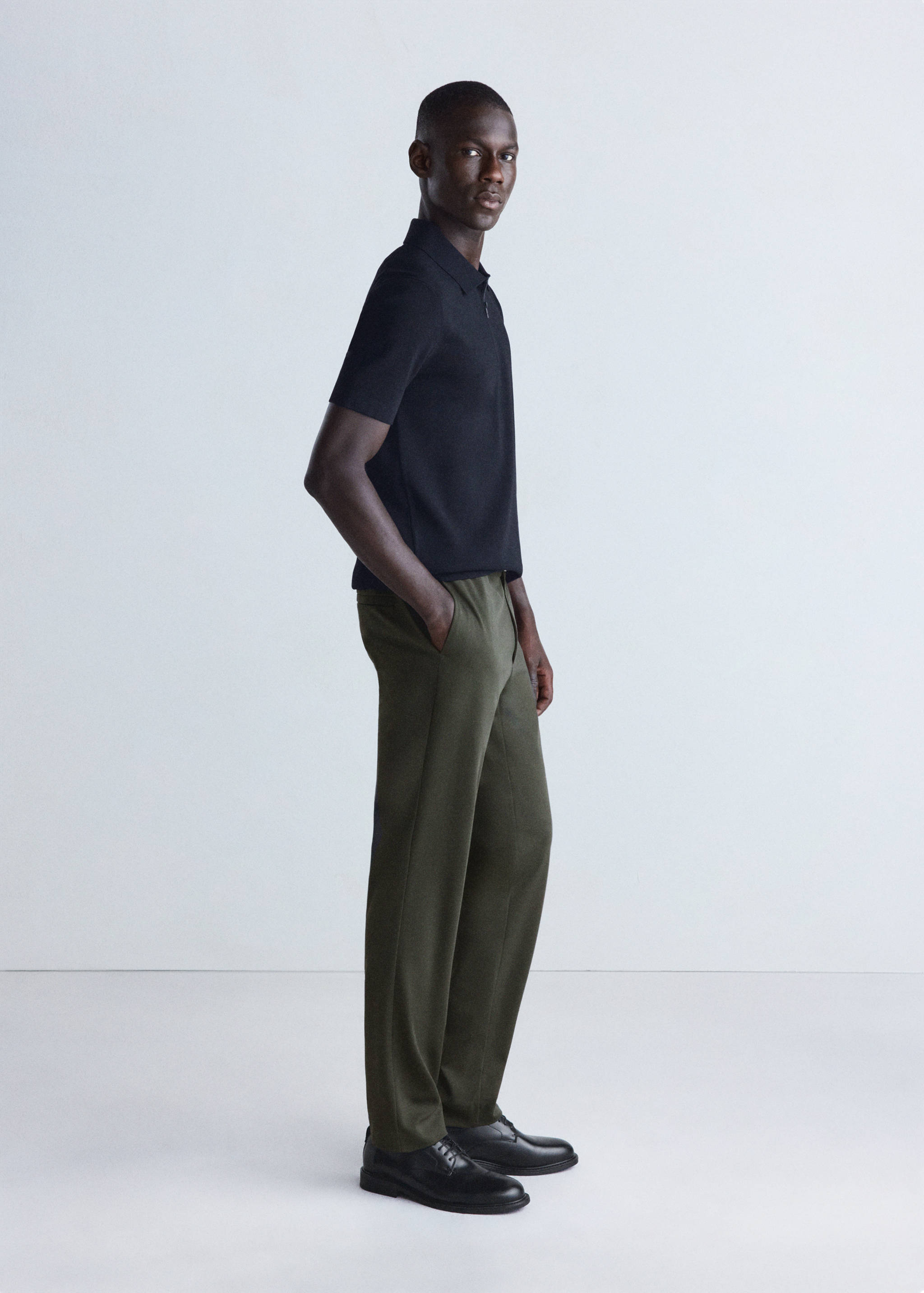 Pantalon slim fit en mélange de laine thermorégulant - Détail de l'article 2