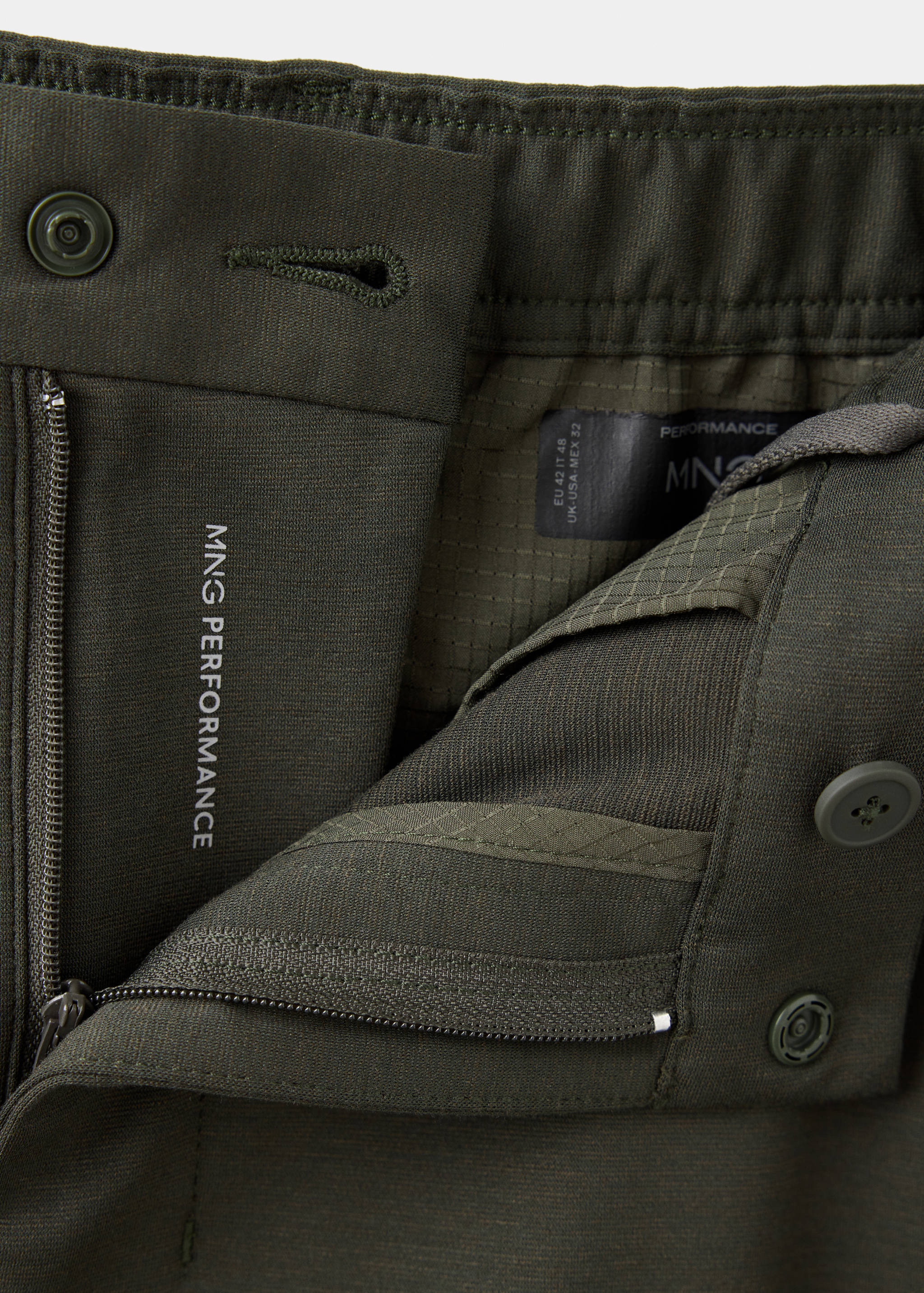 Pantalon slim fit en mélange de laine thermorégulant - Détail de l'article 8