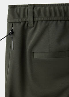 Slim-fit thermoregulating wool-blend trousers — Khaki 10