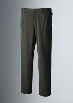 Slim-fit thermoregulating wool-blend trousers — Khaki 7