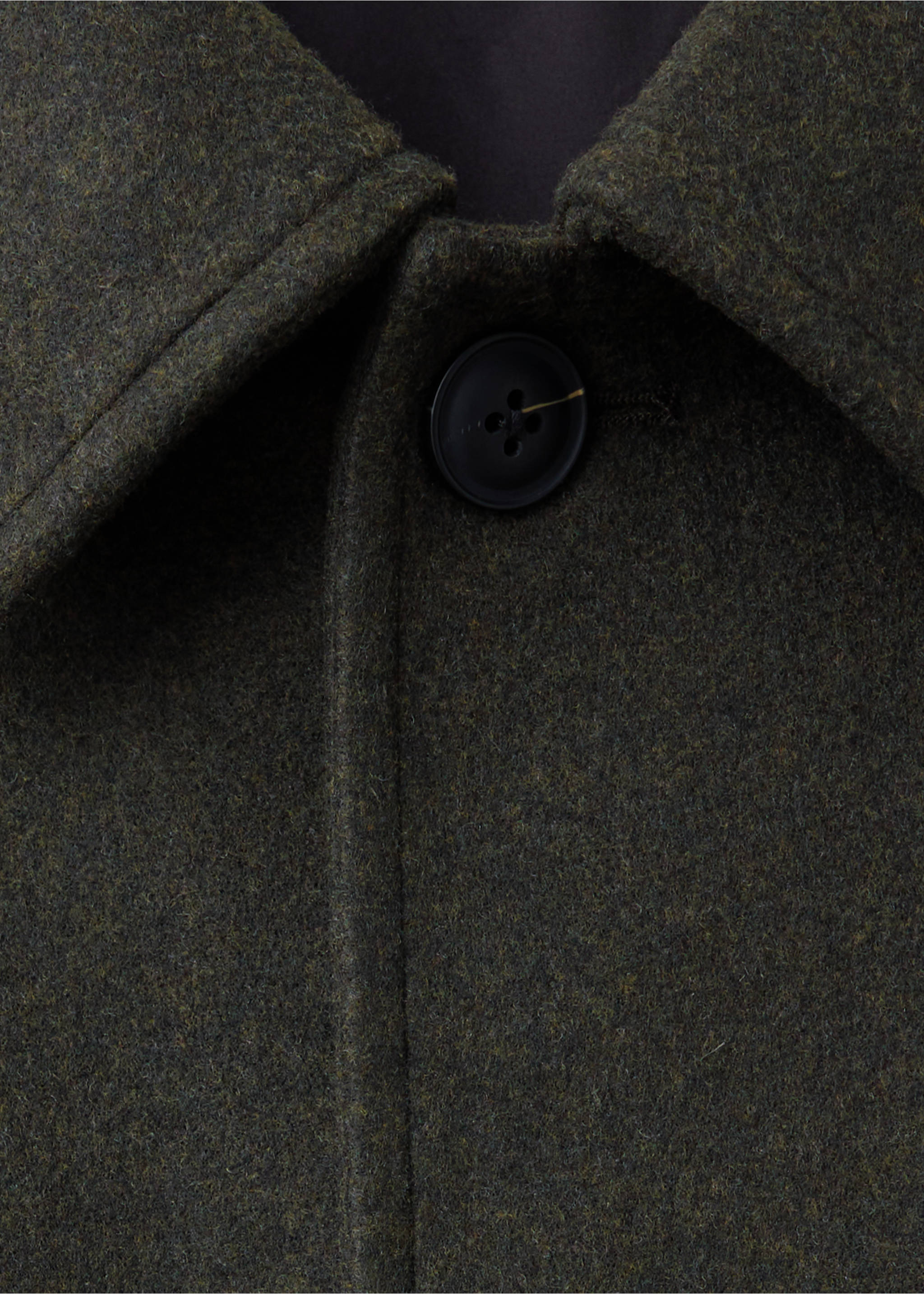 Chaqueta franela bolsillos - Detalle del artículo 8, Verde oscuro. Ref: 37007895-00.