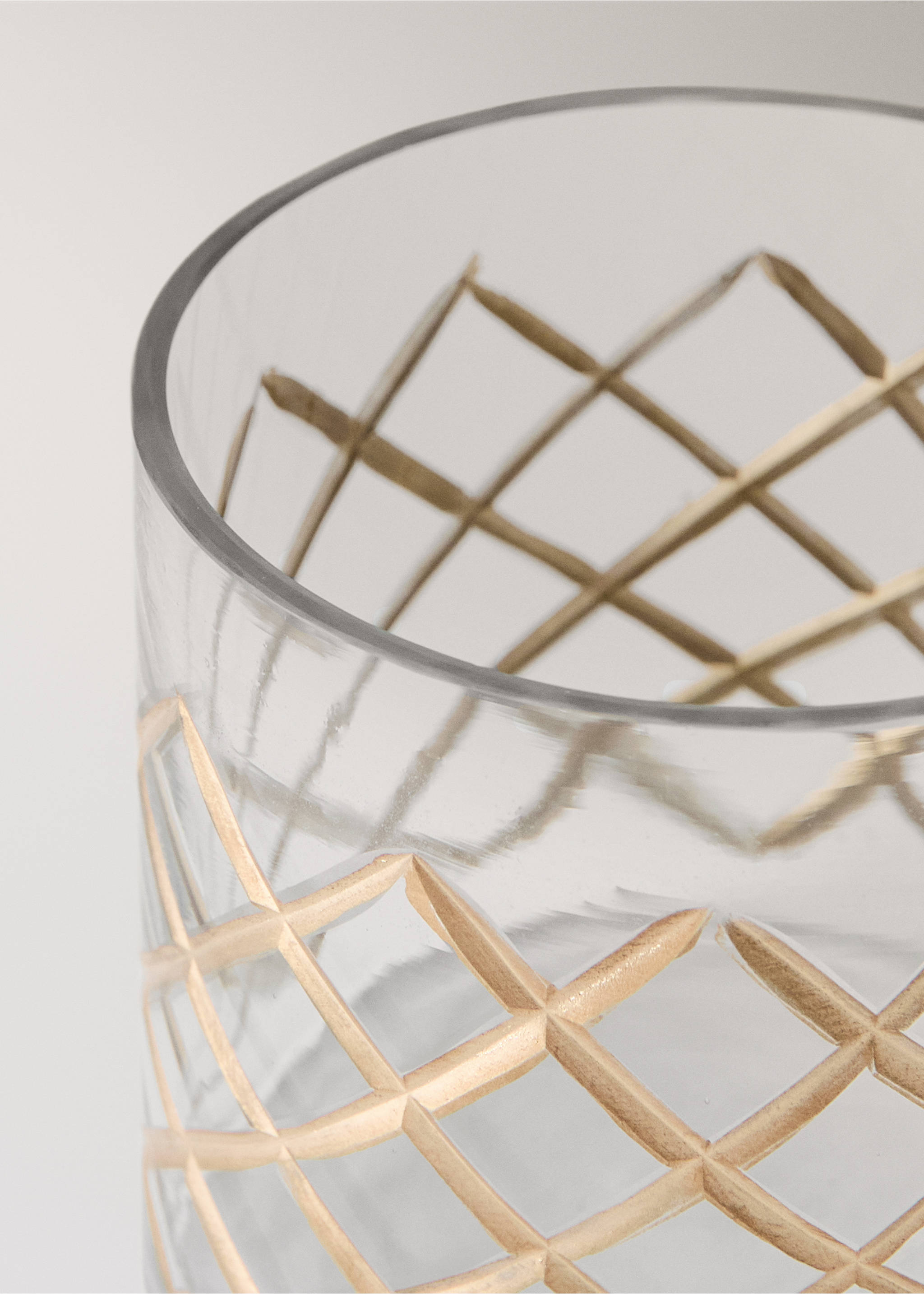 Glaswindlicht mit Relief - Detail des Artikels 1, Gold. Ref: 37007896-00.