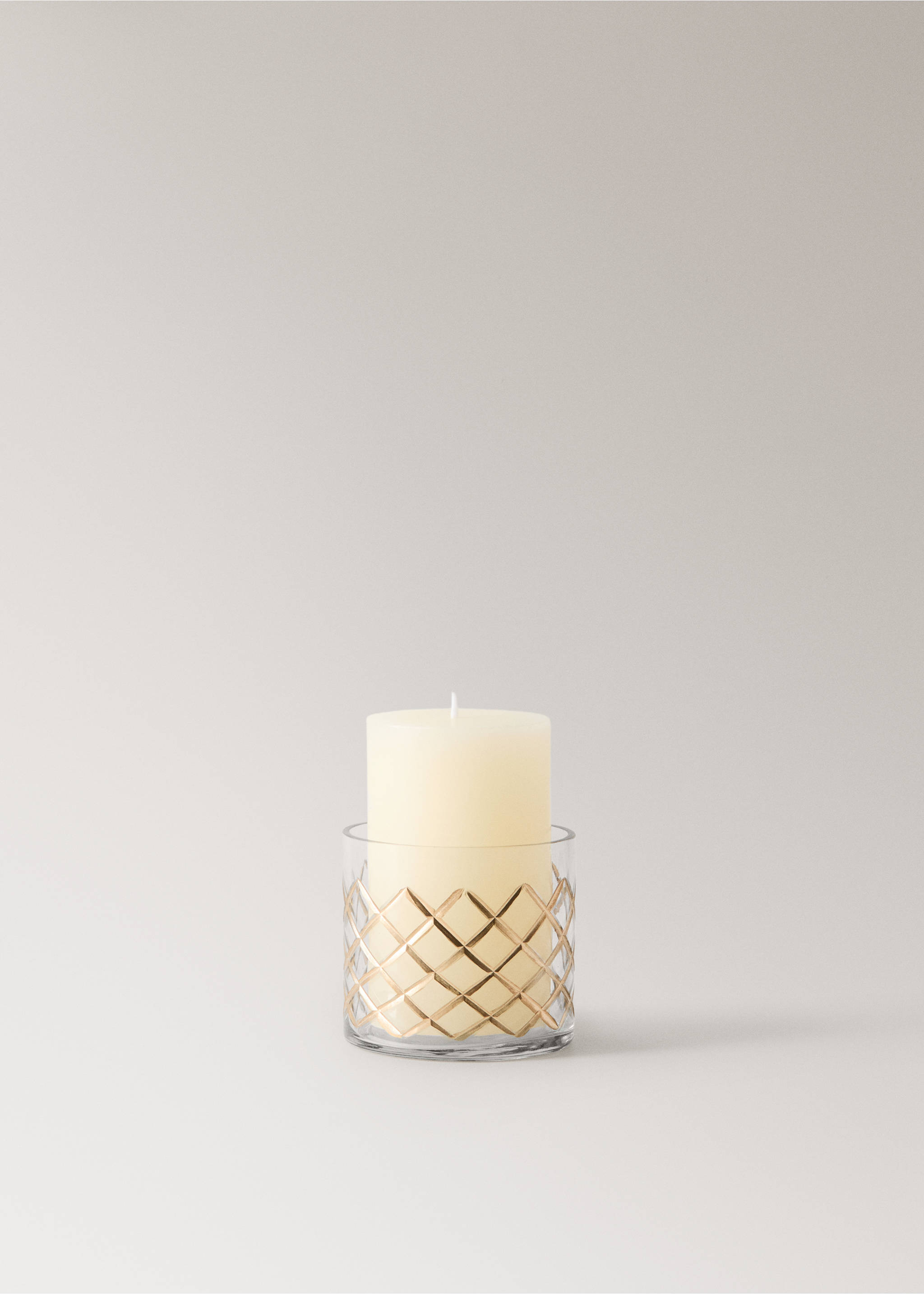 Glaswindlicht mit Relief - Detail des Artikels 4, Gold. Ref: 37007896-00.
