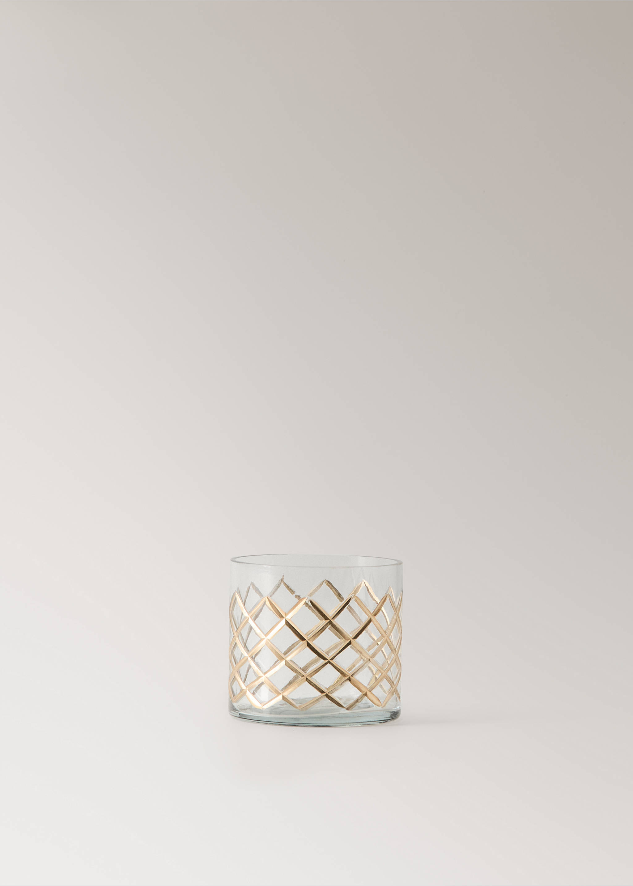 Glaswindlicht mit Relief - Artikel ohne Model, Gold. Ref: 37007896-00.