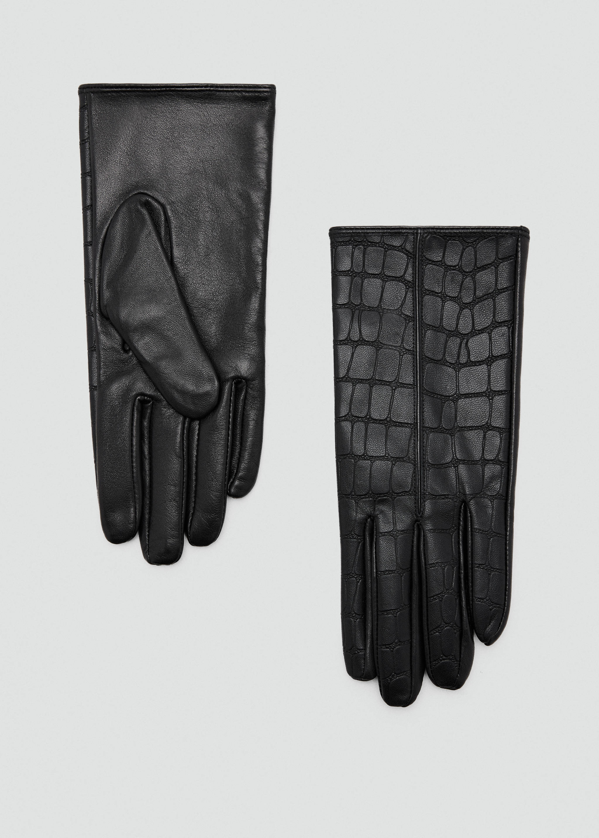 Lederhandschuhe in Kokos-Optik - Artikel ohne Model