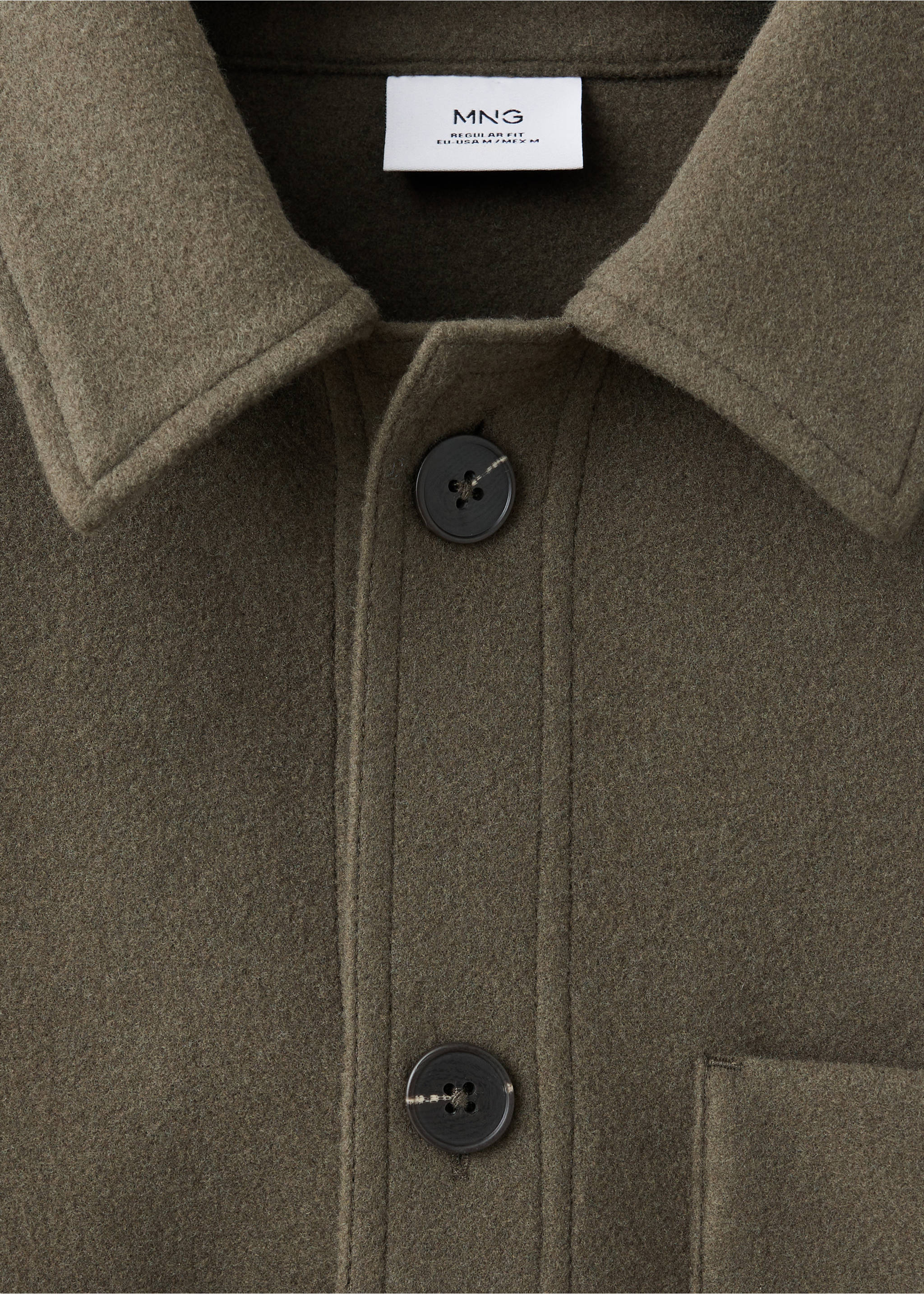 SWEATSHIRT ALLUDIA - Details of the article 8, Olive Green. Ref: 37007917-00.