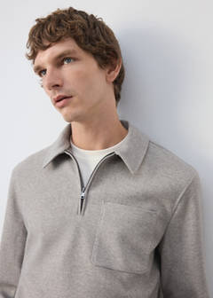 Regular fit sweatshirt with pocket — Light/Pastel Grey 4
