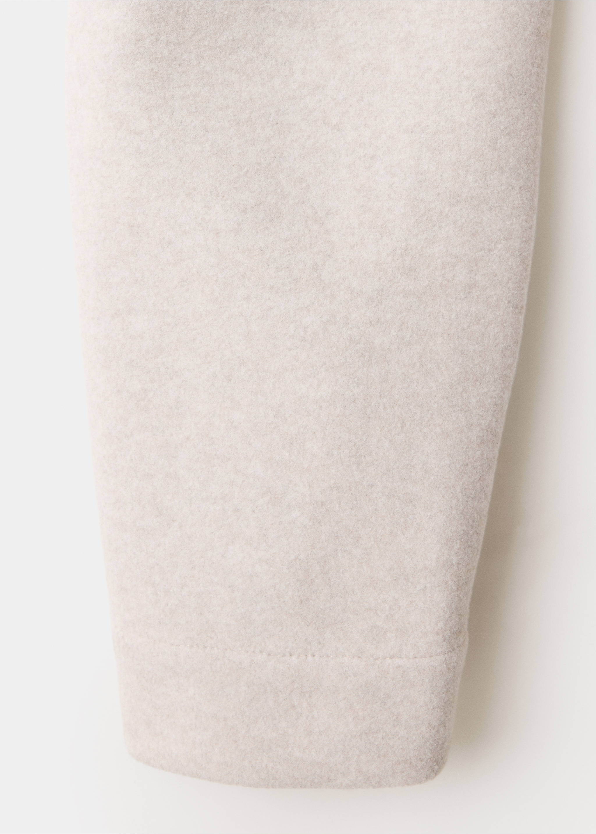 Zip-up cloth jacket - Details of the article 0, Beige. Ref: 37007919-00.