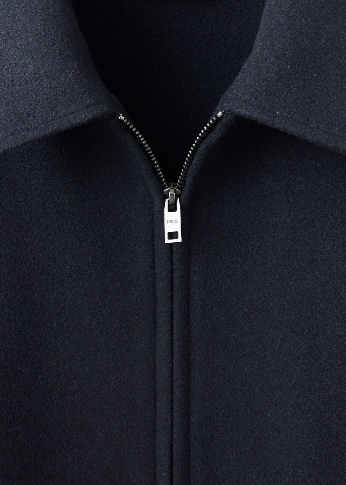 Zip-up cloth jacket — Navy