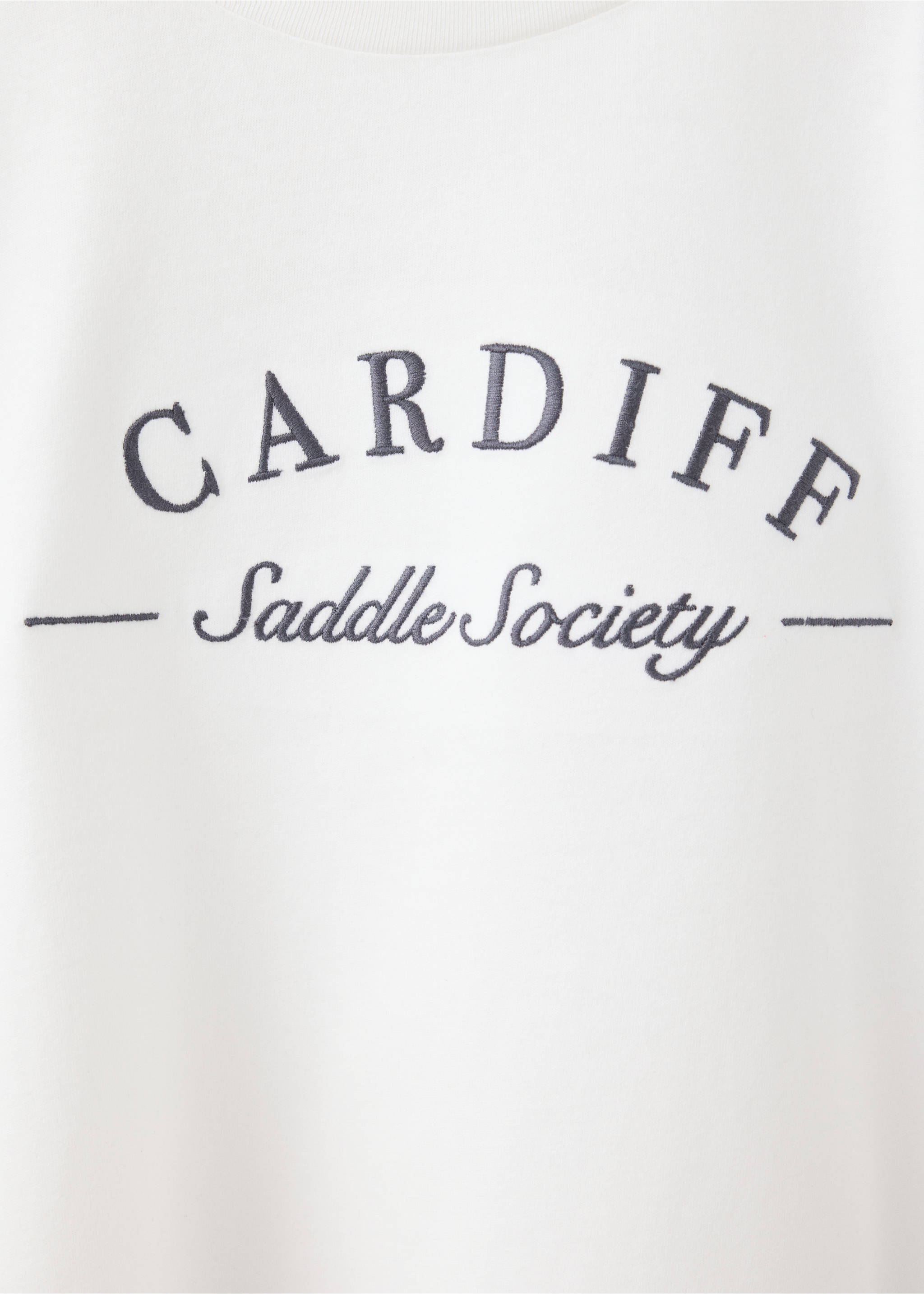 T-shirt with print details - Details of the article 8, Off White. Ref: 37007927-00.