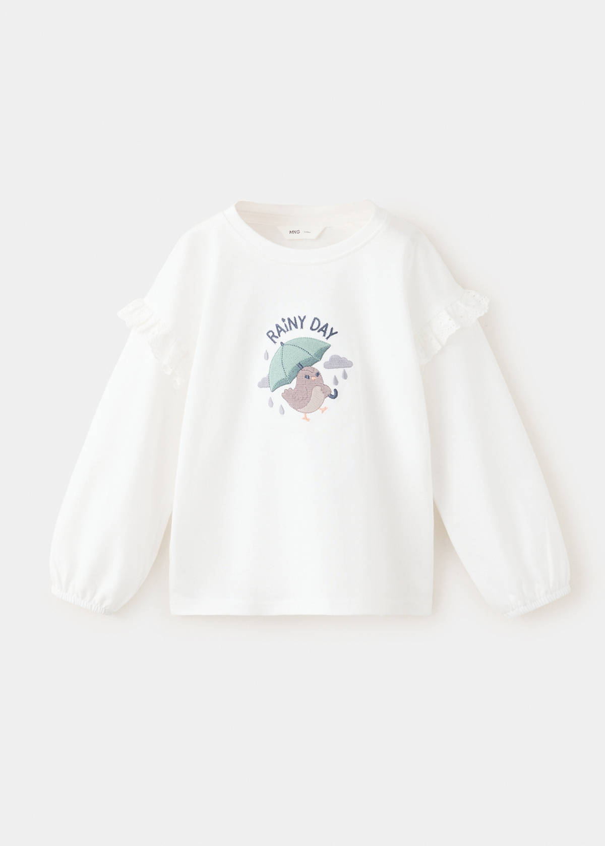T-shirt with embroidered detail — Off White