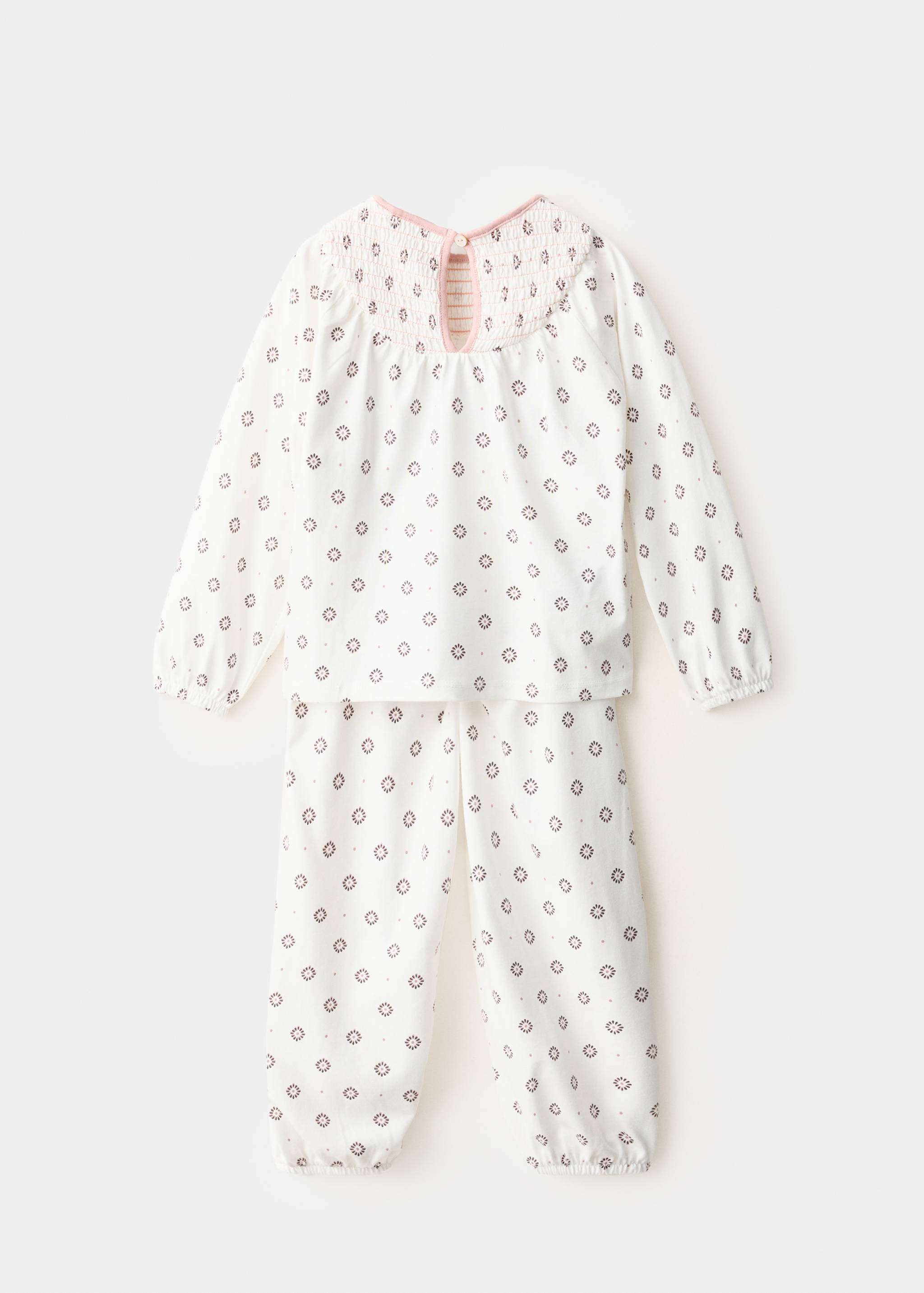Floral-print pyjamas - Reverse of the article