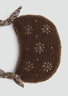 Shearling crossbody bag — Chocolate 6