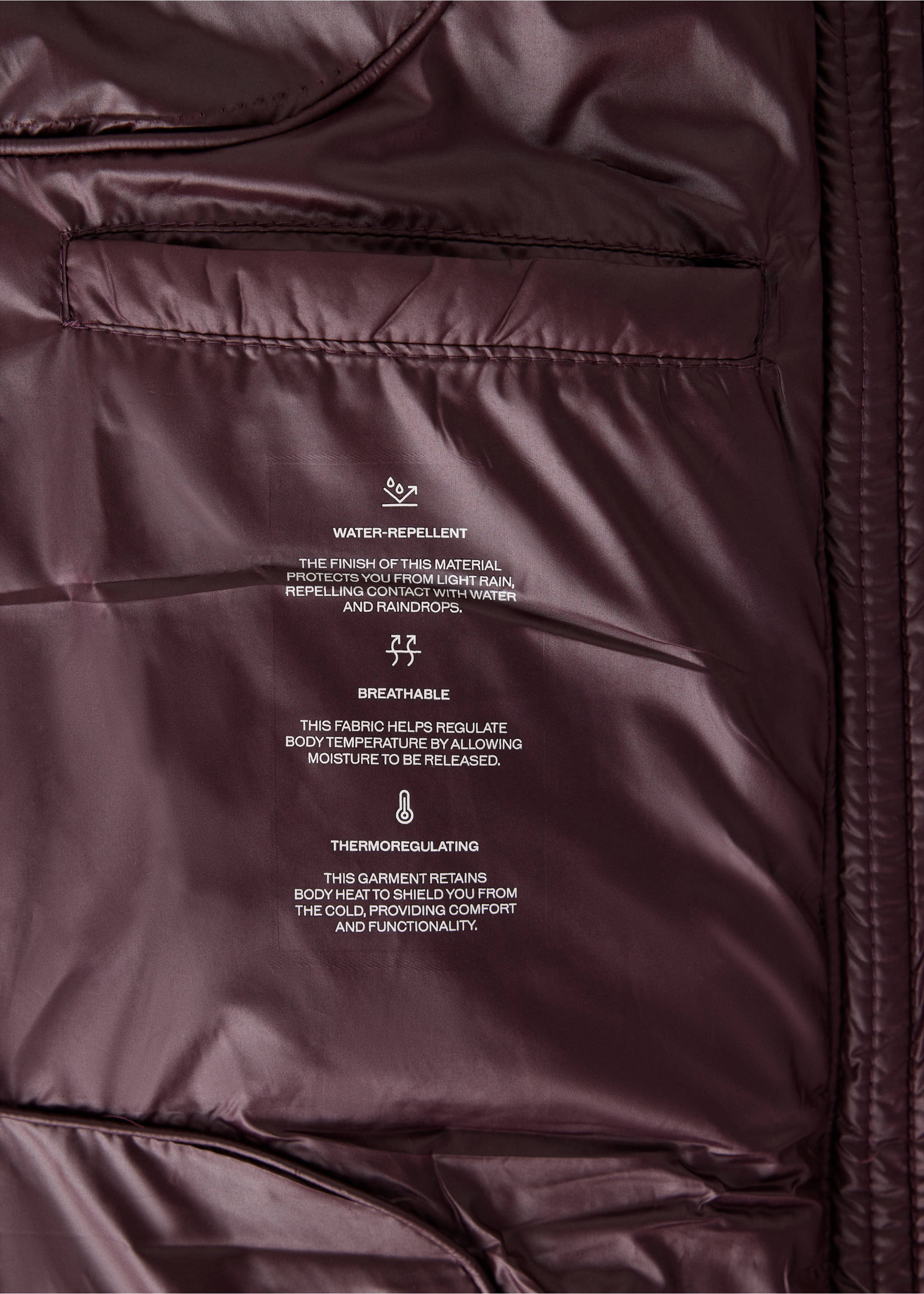 Anorak bego - Деталь изделия 0, Бургундия. Ref: 37008269-00.