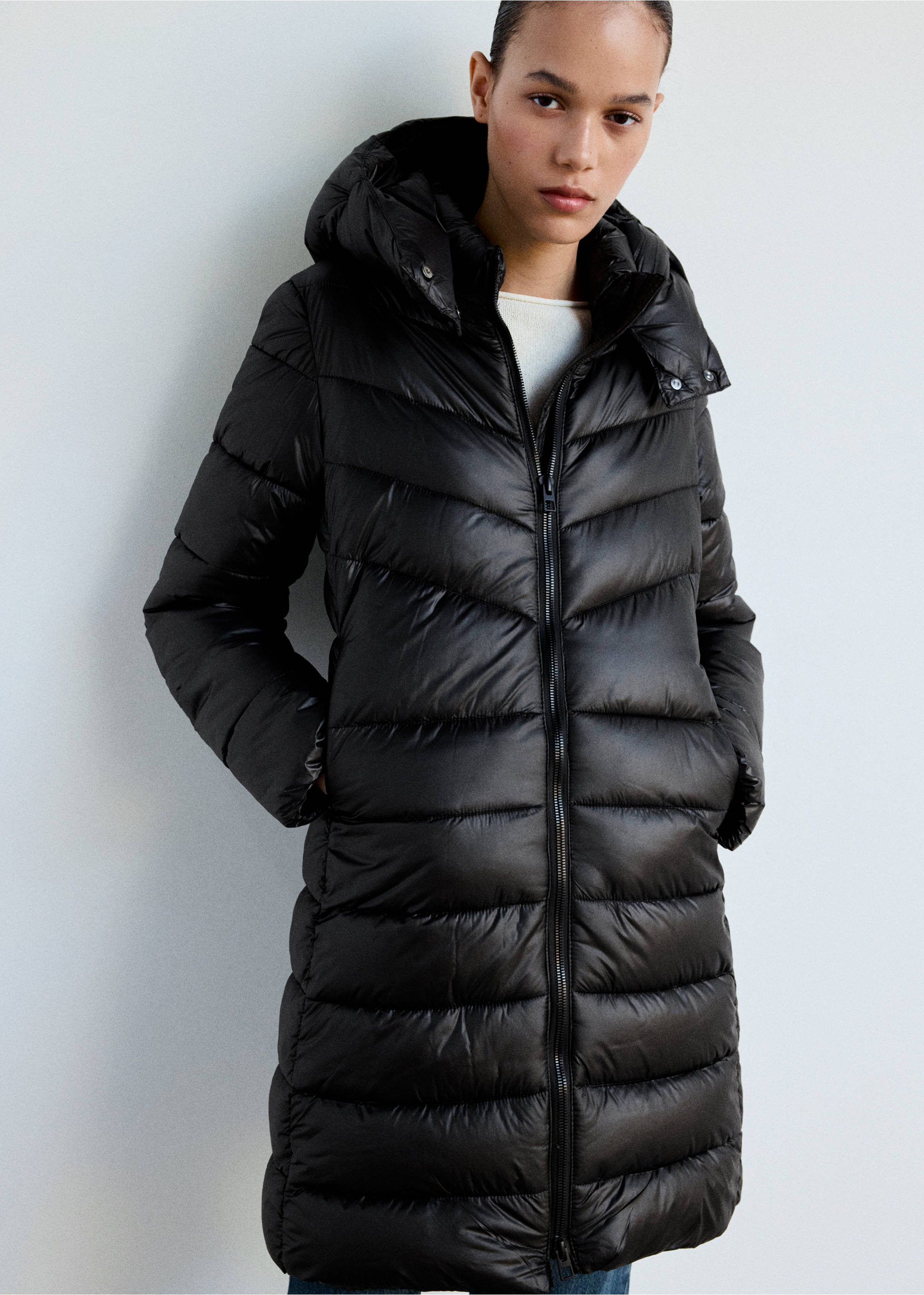Anorak bego - Medium plane, Black. Ref: 37008269-00.