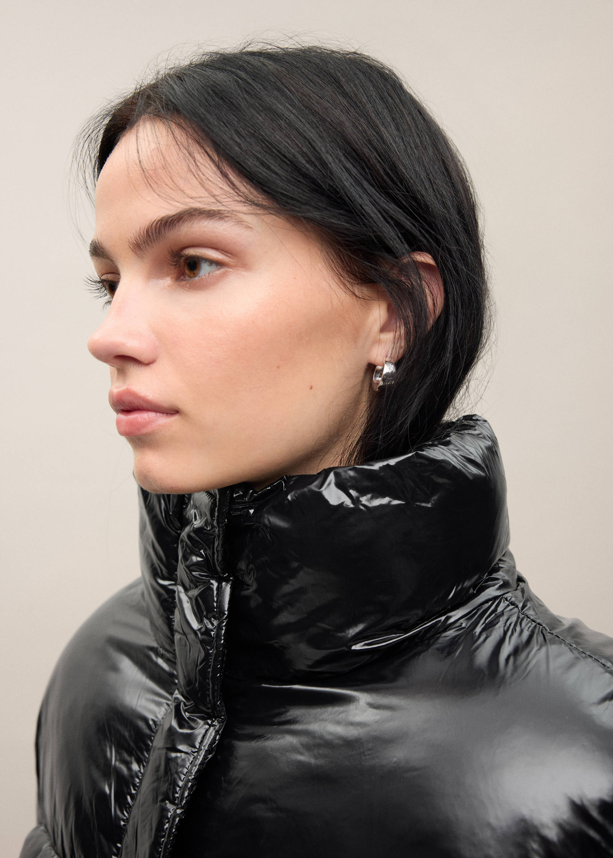 Shiny quilted anorak - Details of the article 1