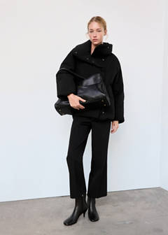 Padded anorak with funnel neck — Black 10