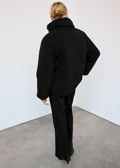 Padded anorak with funnel neck — Black 11