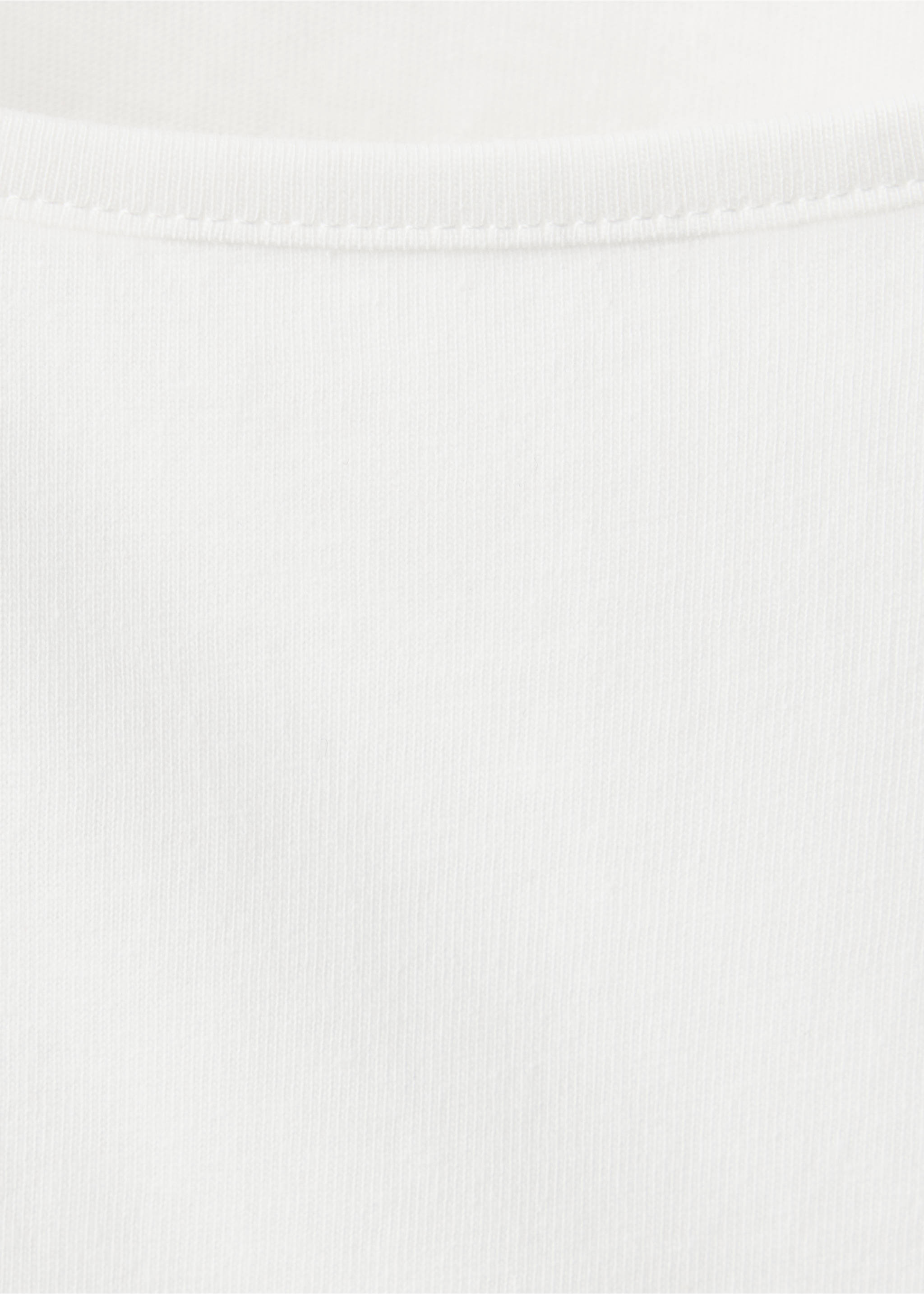 T-shirt with lace trim - Details of the article 0, Off White. Ref: 37008285-00.