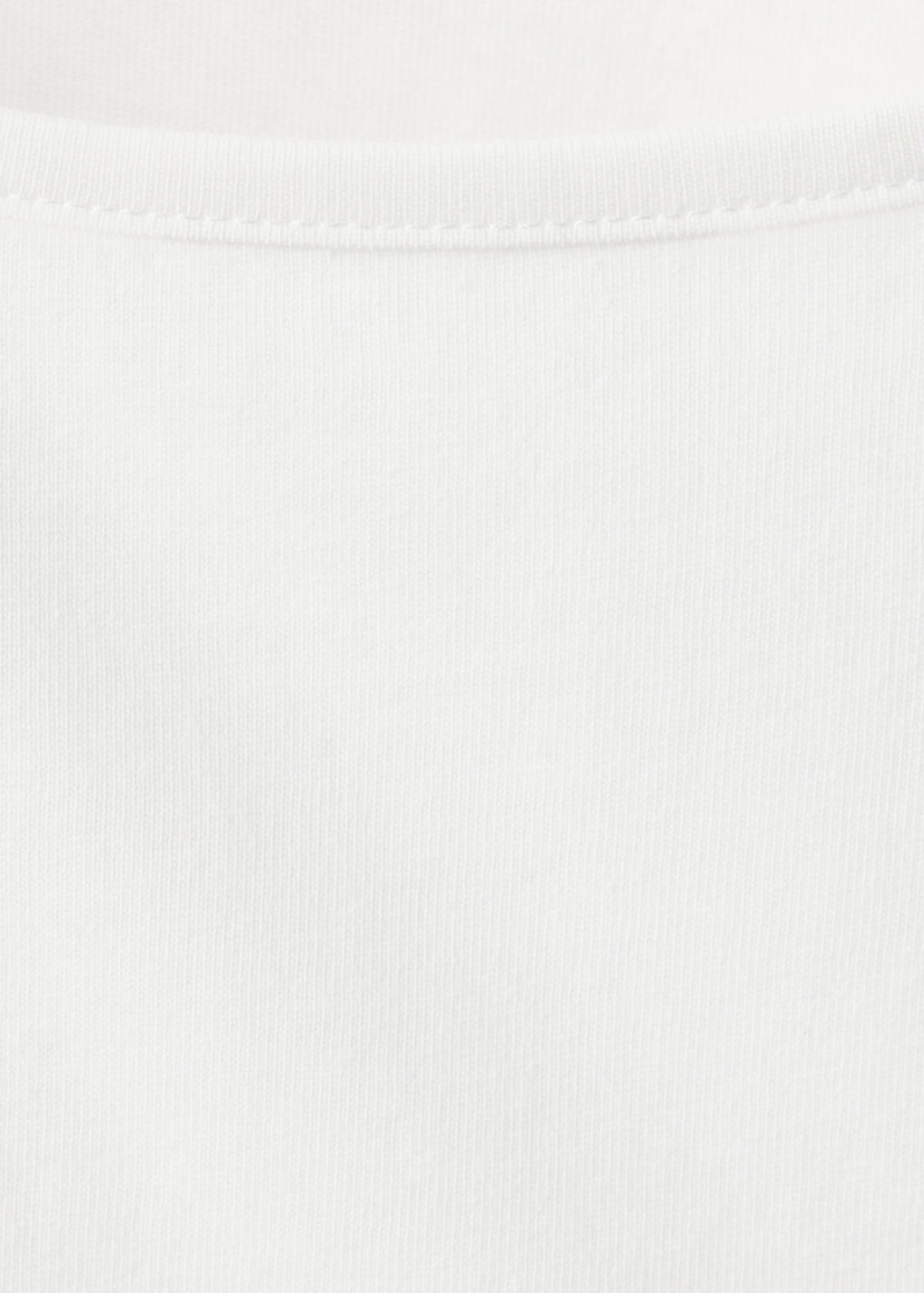 T-shirt with lace trim — Off White
