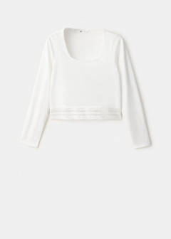 T-shirt with lace trim — Off White 6