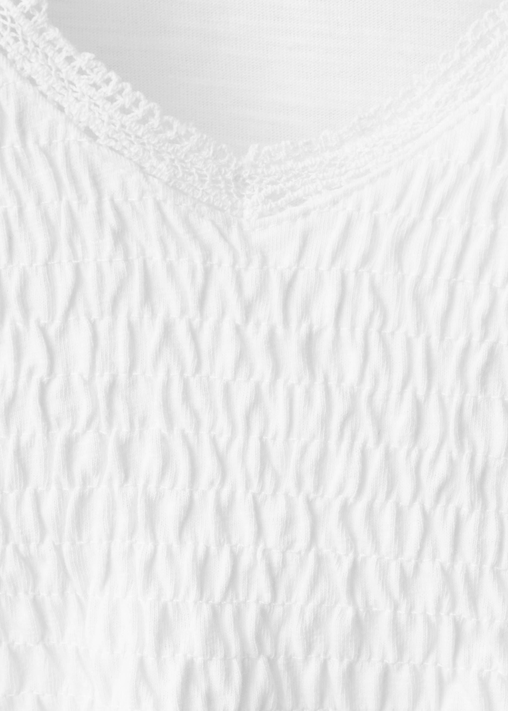 V-neck ruched T-shirt - Details of the article 8