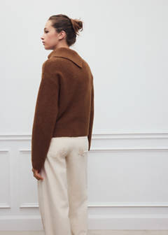 Turtle neck sweater — Caramel 6