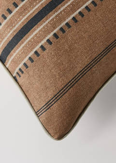 Vertical-striped cushion cover, 40x60 cm — Brown 2