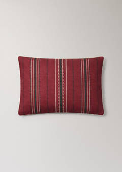 Vertical-striped cushion cover, 40x60 cm — Red 4