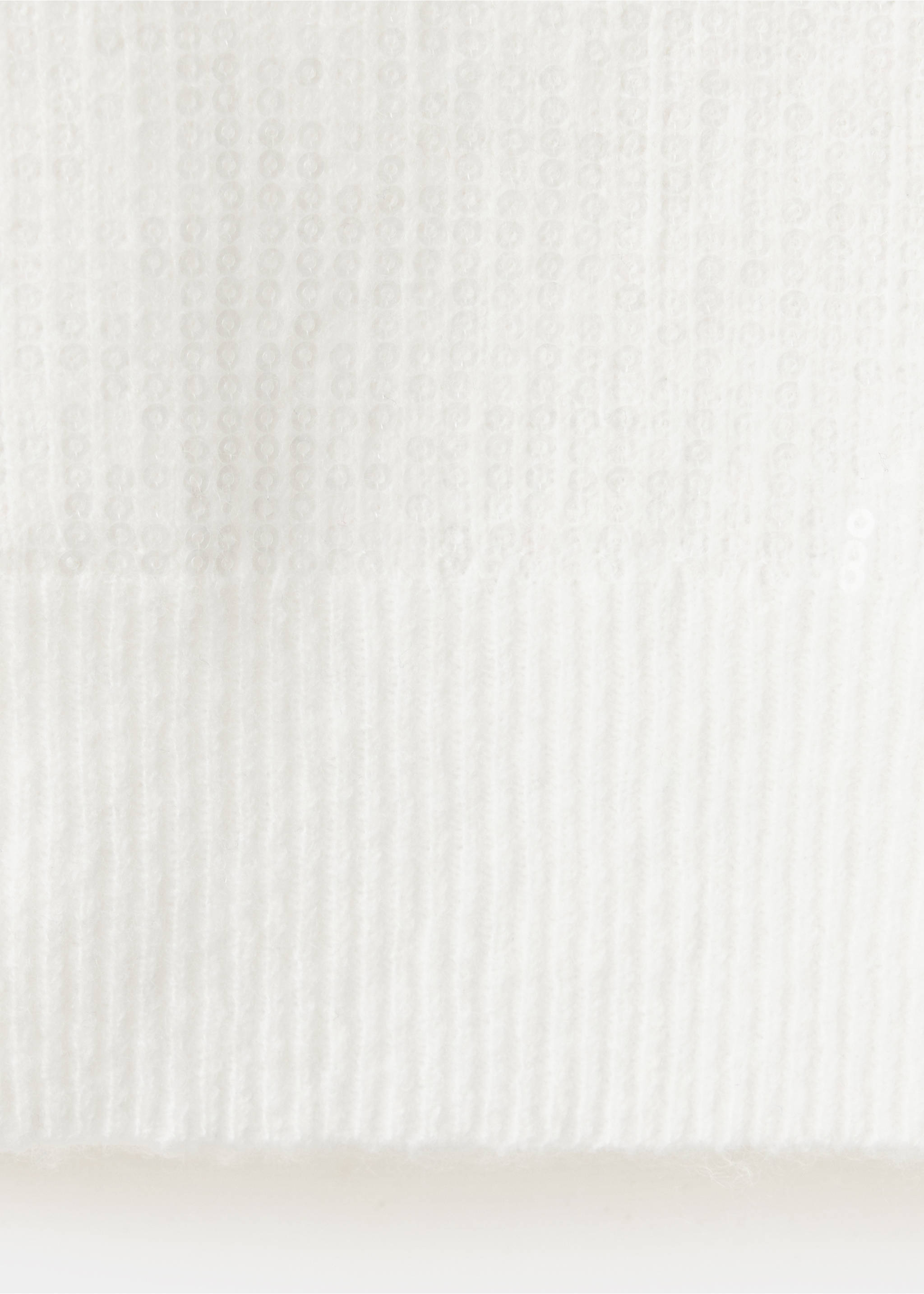 Kurzarmpullover mit Pailletten - Detail des Artikels 0, Ecru. Ref: 37009142-00.