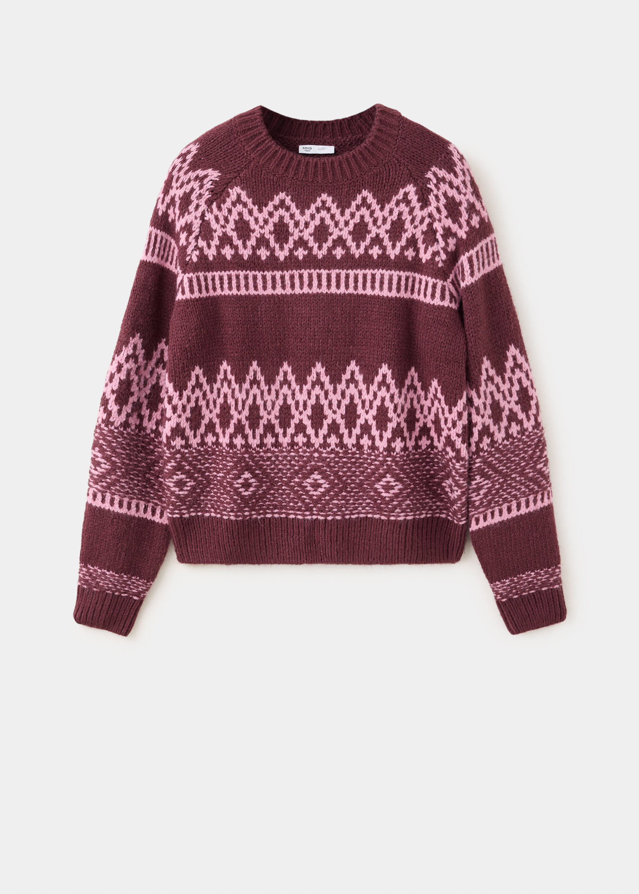 Pull-over motifs col rond - Article sans modèle