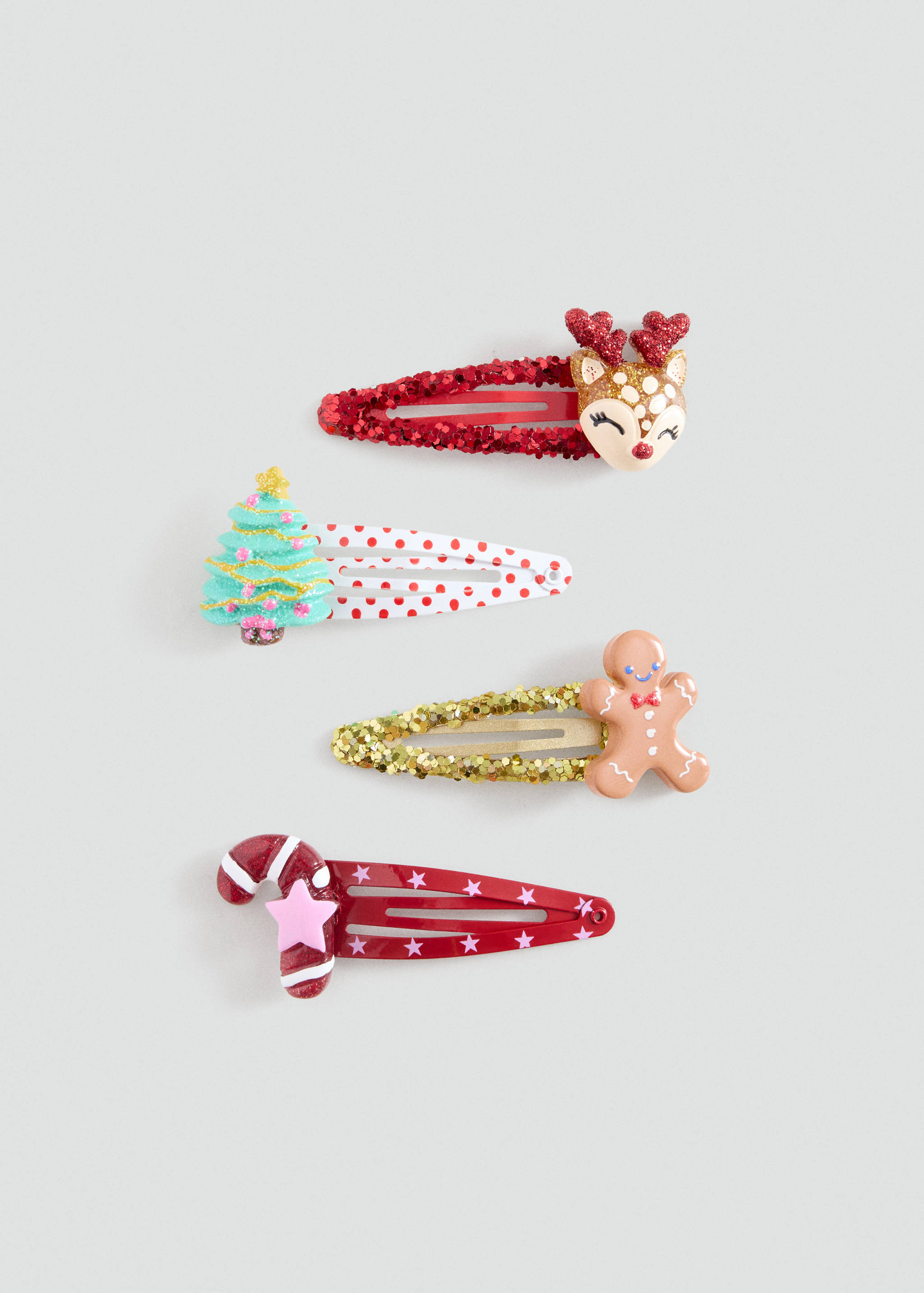 Lot de 4 barrettes de Noël - Article sans modèle