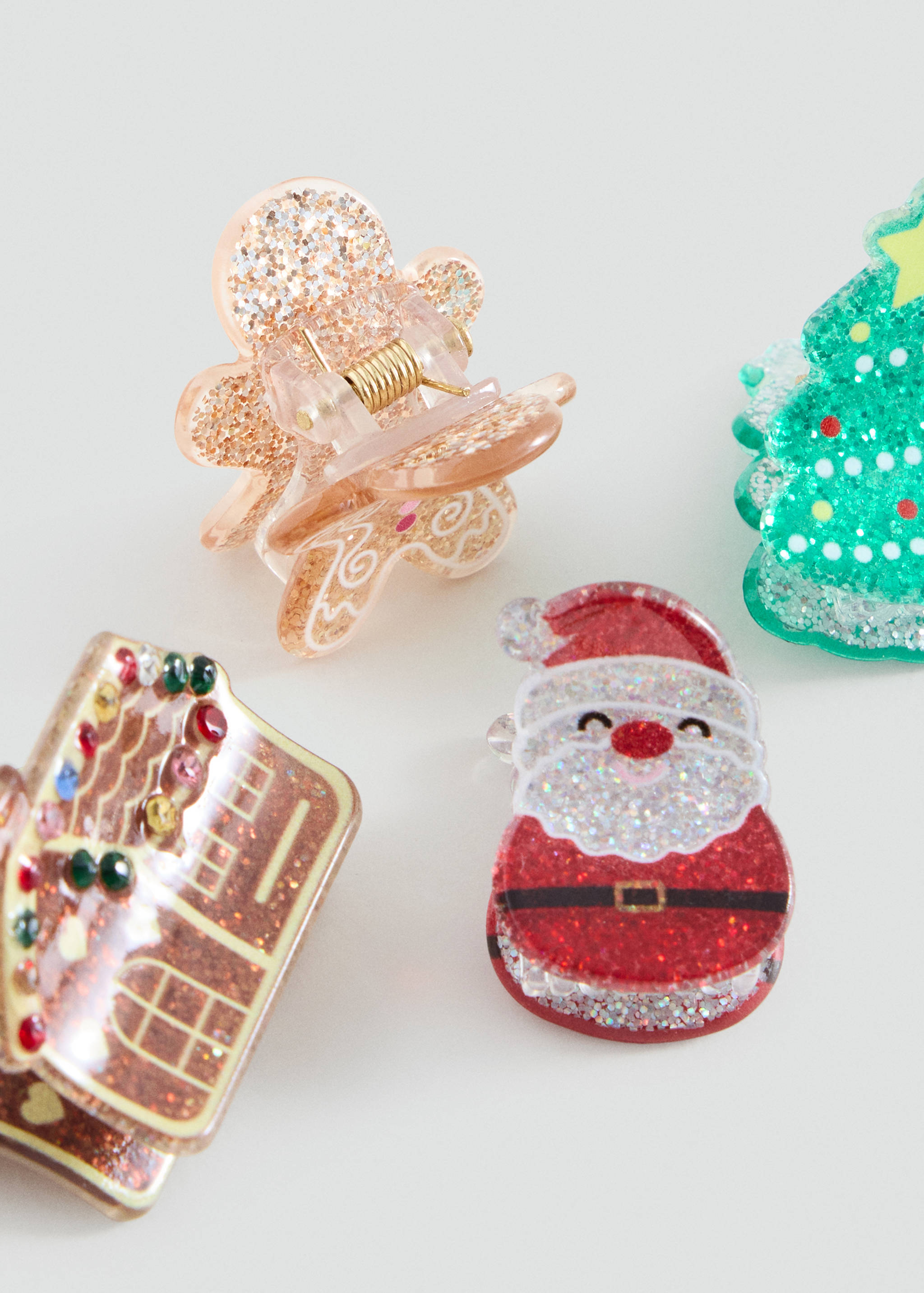 Pack de 4 pinces à cheveux de Noël - Plan moyen