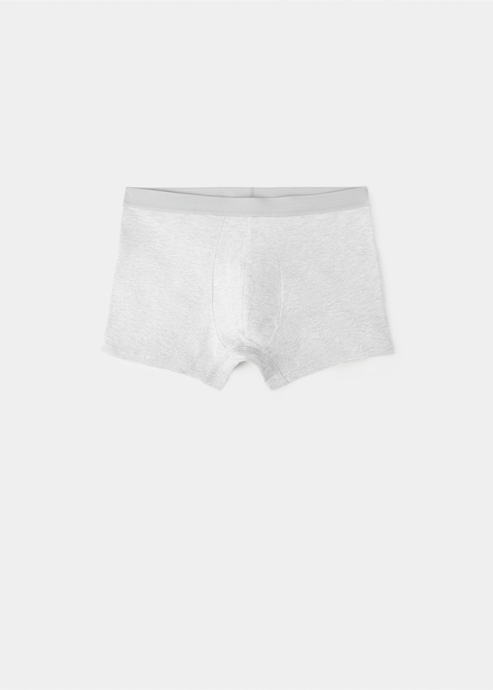 Pack of 3 cotton combination briefs - Details of the article 8, Grey. Ref: 37009808-00.