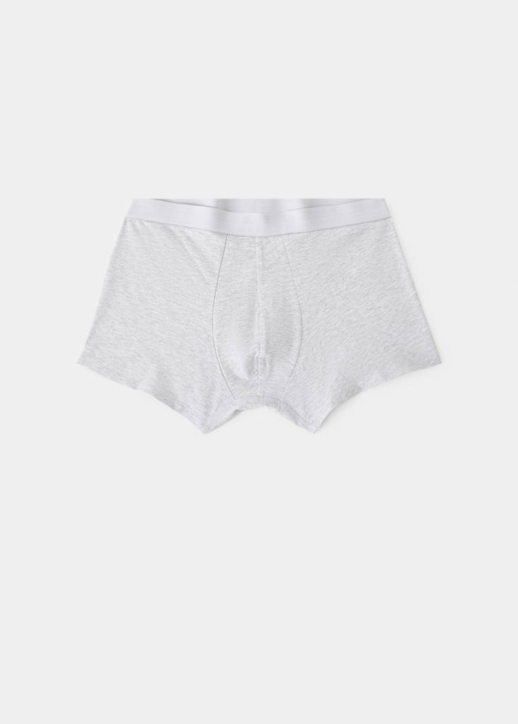 Pack of 3 cotton combination briefs — Grey