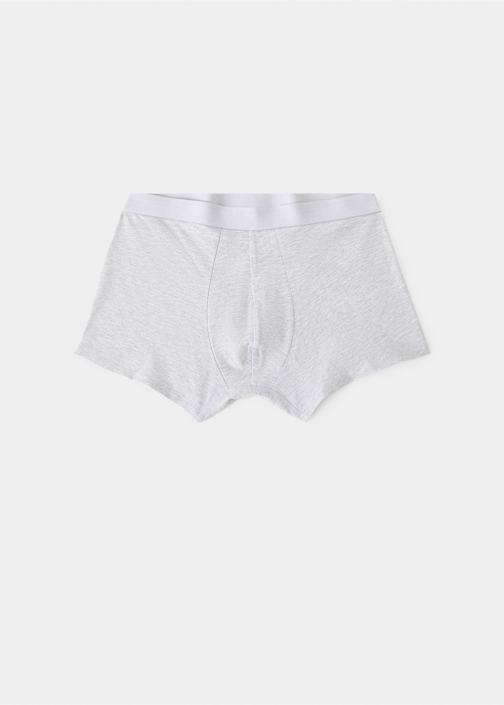 Pack of 3 cotton combination briefs - Reverse of the article, Grey. Ref: 37009808-00.