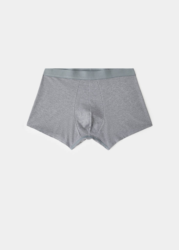 Pack of 3 cotton combination briefs — Grey