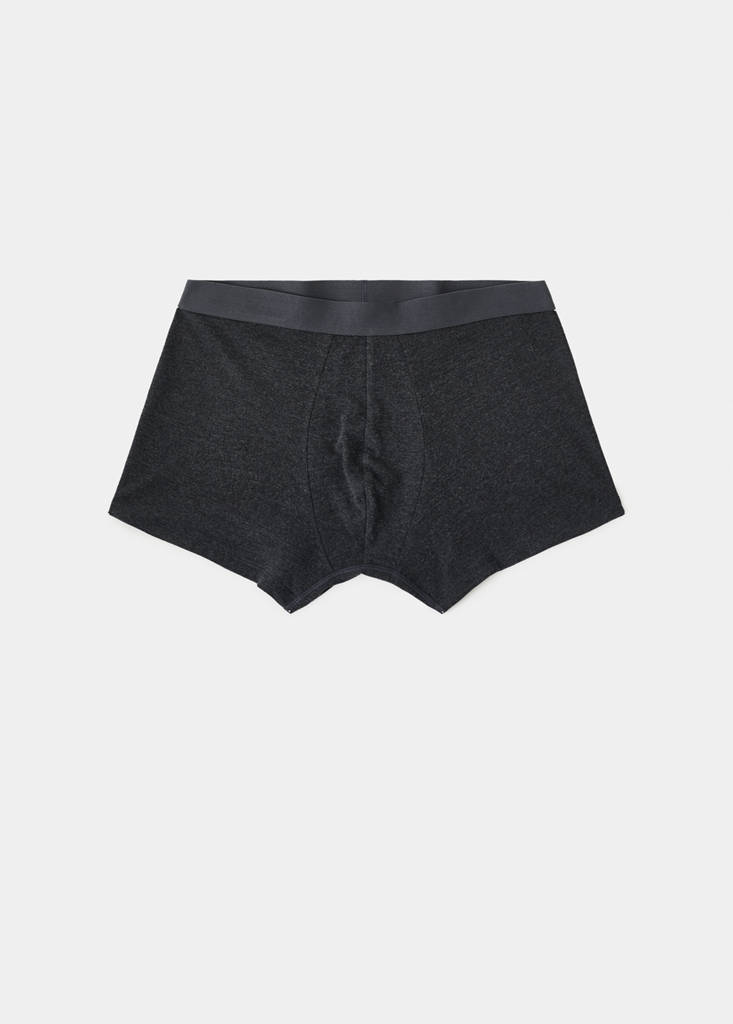Pack of 3 cotton combination briefs — Grey