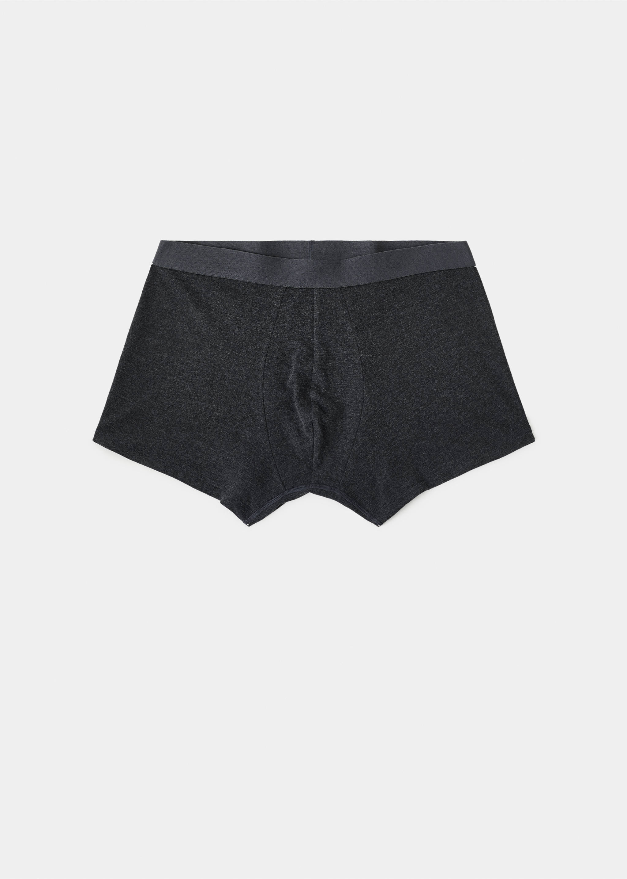 Pack of 3 cotton combination briefs - Details of the article 0, Grey. Ref: 37009808-00.