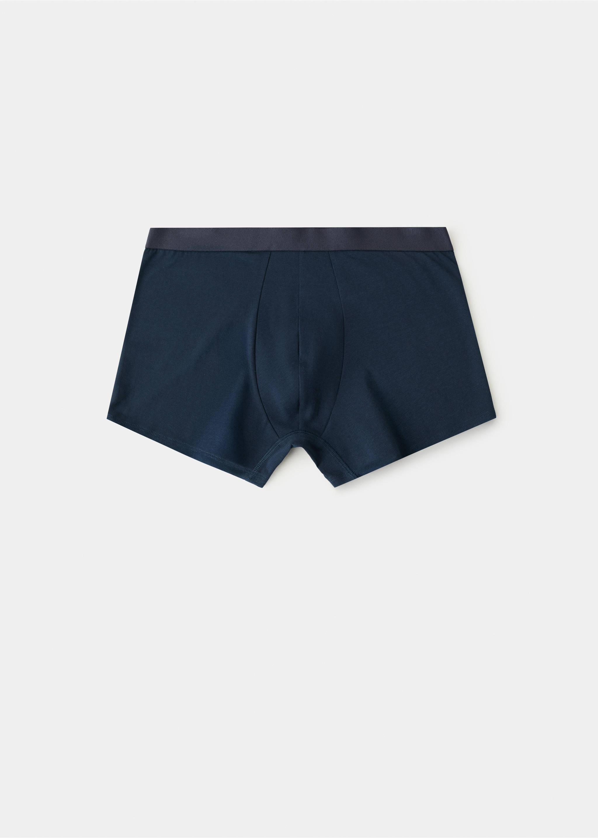 Pack of 3 cotton combination briefs - Reverse of the article, Blue. Ref: 37009809-00.