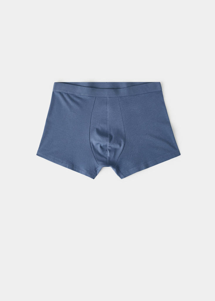 Pack of 3 cotton combination briefs — Blue